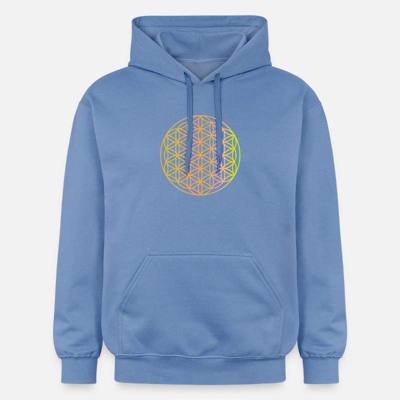 fleur de vie - Sweat à capuche Softstyle® Gildan Unisexe - carolina blue