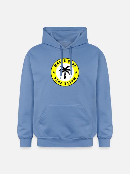Malle 2026 Palm Tree Circle - Gildan Unisex Softstyle® Midweight Hoodie - carolina blue