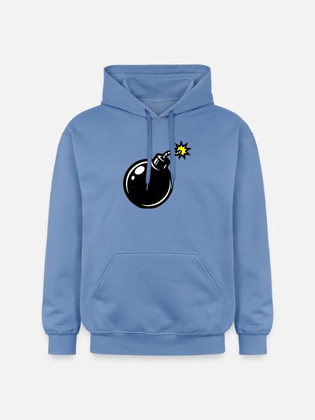 Bomb Comic - Gildan Unisex Softstyle® Midweight Hoodie - carolina blue