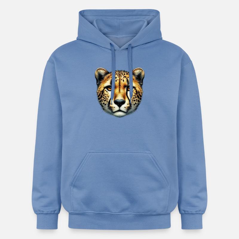 Guépard - Sweat à capuche Softstyle® Gildan Unisexe - carolina blue