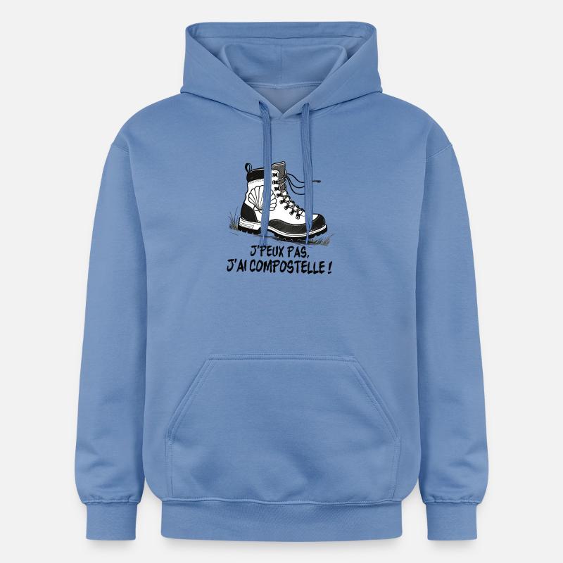 Chaussure de Randonnée Coquillage Compostelle - Sweat à capuche Softstyle® Gildan Unisexe - carolina blue