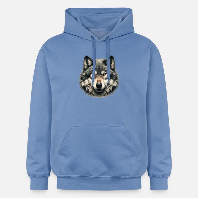 Loup - Sweat à capuche Softstyle® Gildan Unisexe - carolina blue