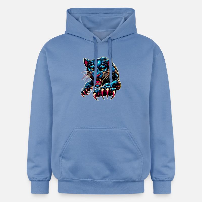 Panthère - Sweat à capuche Softstyle® Gildan Unisexe - carolina blue