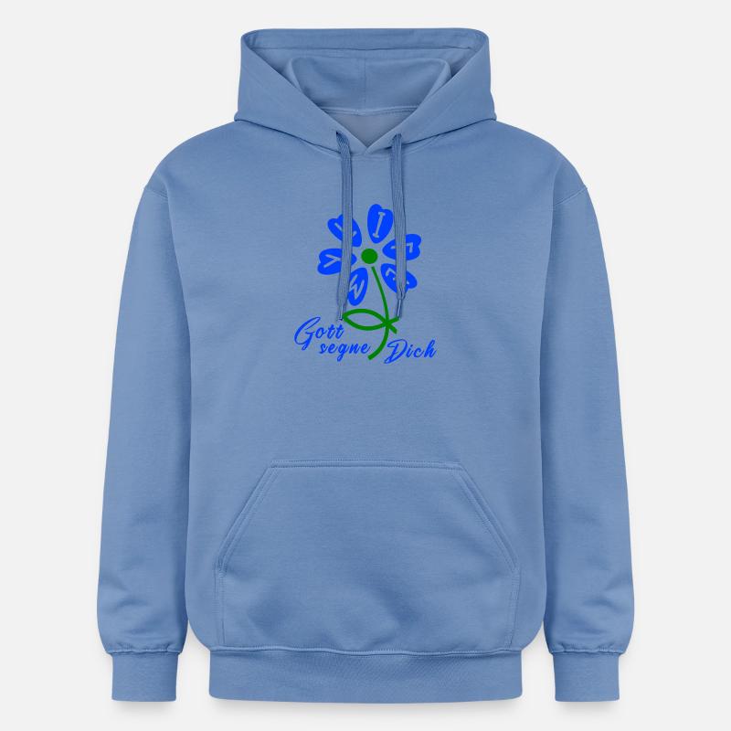 God bless you - Gildan Unisex Softstyle® Midweight Hoodie - carolina blue