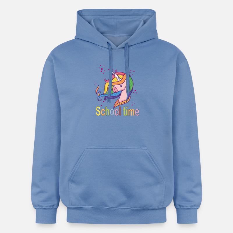 Temps d’école - Sweat à capuche Softstyle® Gildan Unisexe - carolina blue