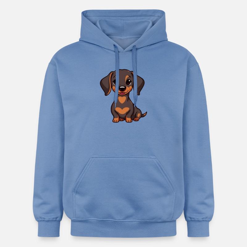 Bébé teckel - Sweat à capuche Softstyle® Gildan Unisexe - carolina blue