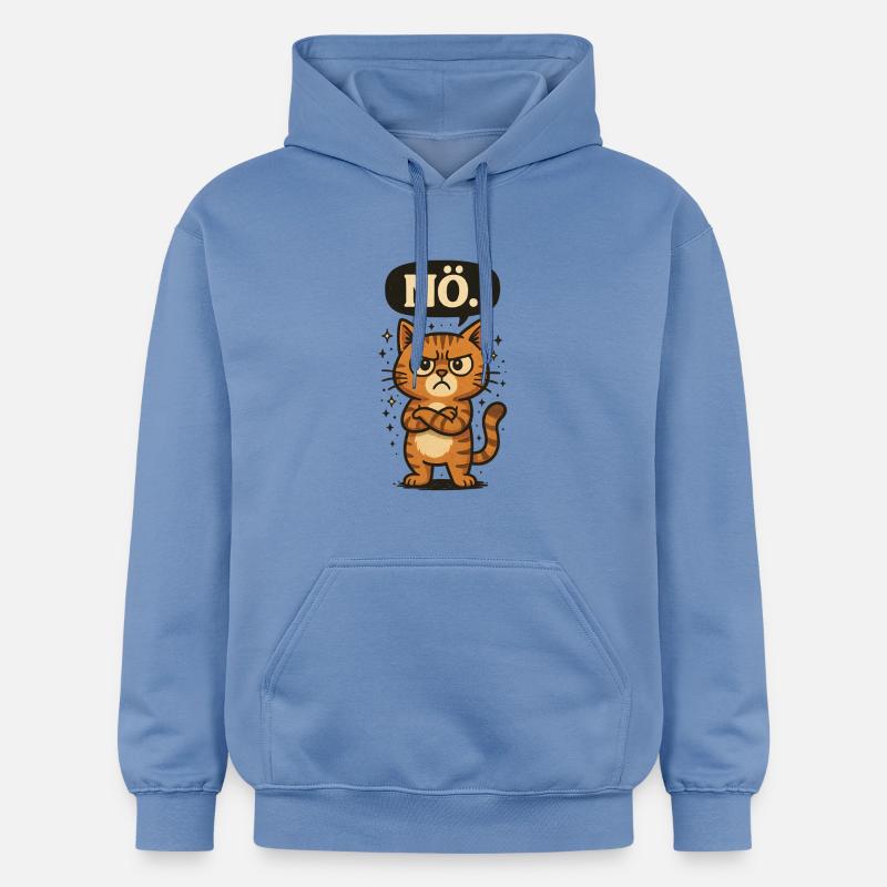 Non - le chat dit non - Sweat à capuche Softstyle® Gildan Unisexe - carolina blue