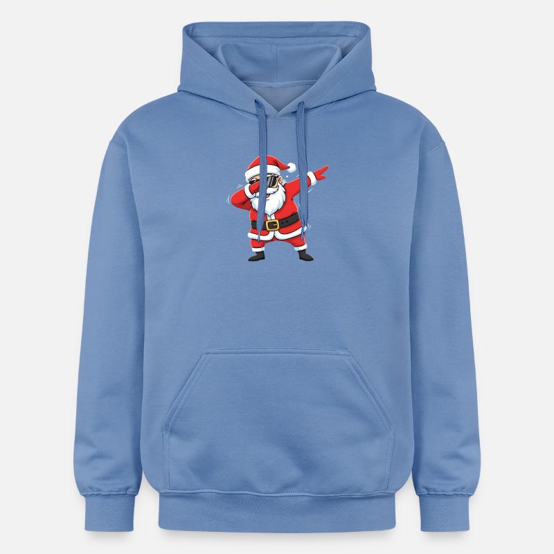 Dab Père Noël drôle - Sweat à capuche Softstyle® Gildan Unisexe - carolina blue