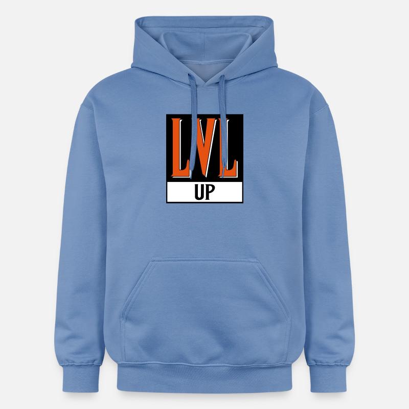 level up nerd cod - Sweat à capuche Softstyle® Gildan Unisexe - carolina blue