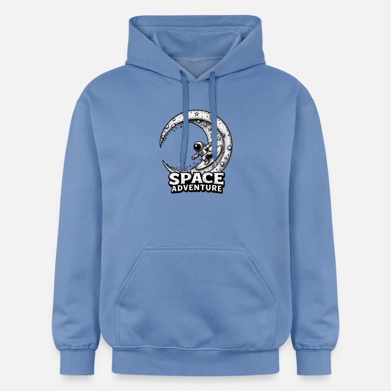 Cosmic Surf – Attraction d’aventure spatiale - Sweat à capuche Softstyle® Gildan Unisexe - carolina blue