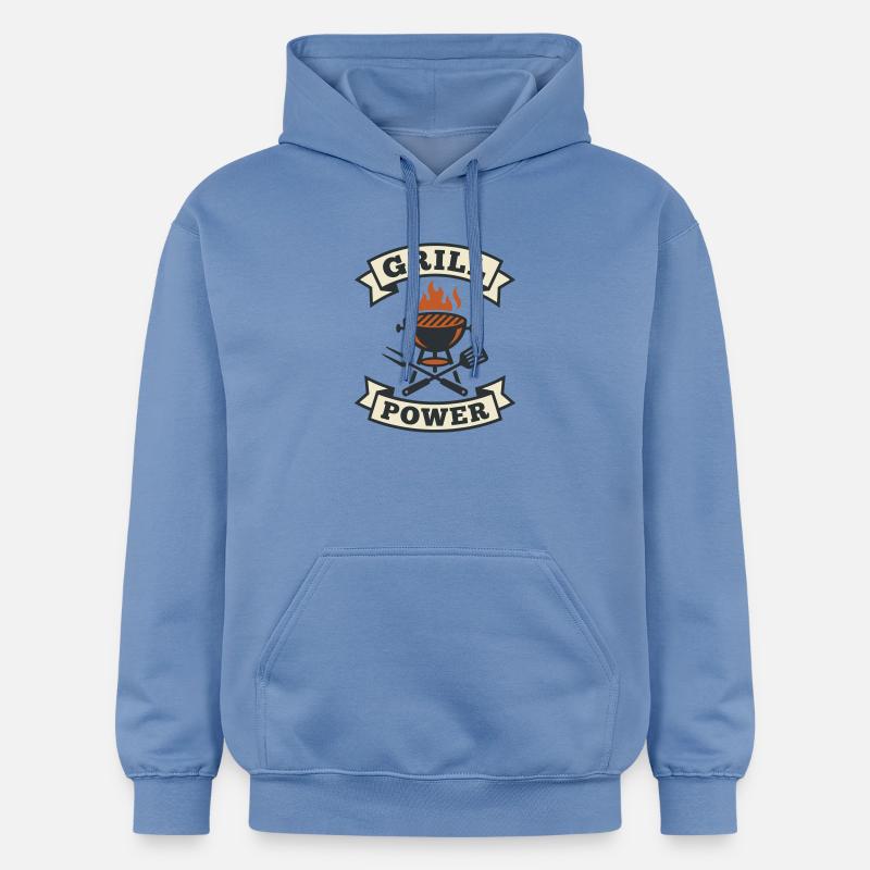 Puissance du Grill Kettle et Ustensiles - Sweat à capuche Softstyle® Gildan Unisexe - carolina blue