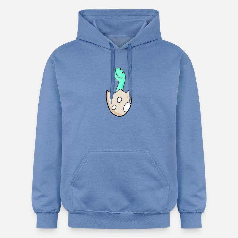 Motif Dino d’œuf de dinosaure - Sweat à capuche Softstyle® Gildan Unisexe - carolina blue