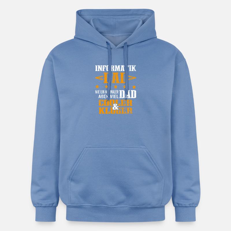 Informatiker Vater Programmierer Technik-Nerd - Gildan Unisex Softstyle® Midweight Hoodie - Carolina Blue