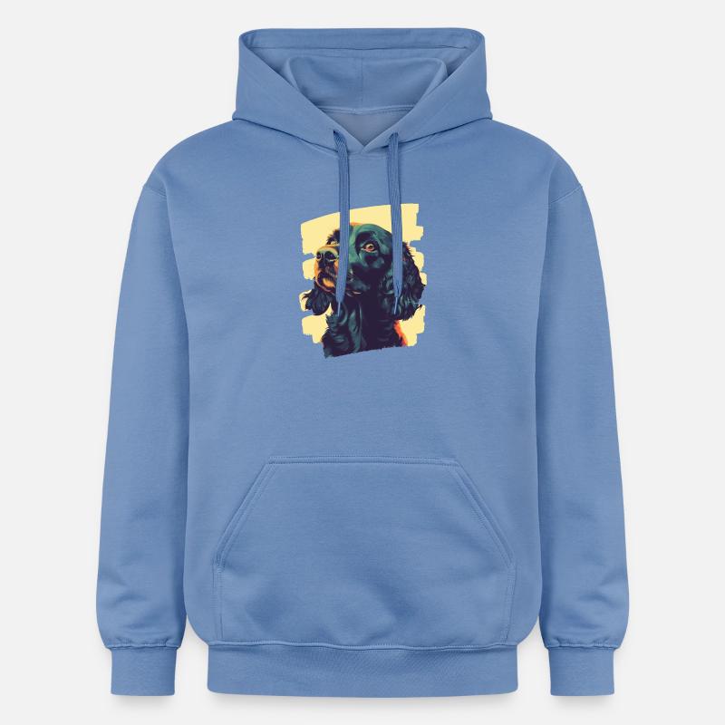 Cocker Spaniel - Sweat à capuche Softstyle® Gildan Unisexe - carolina blue