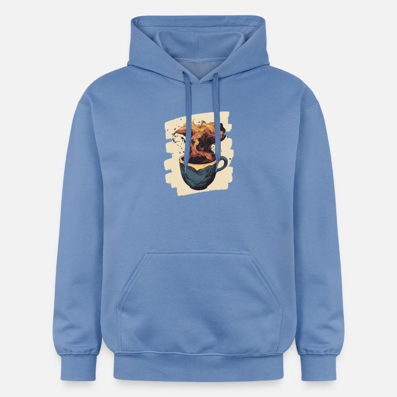 Café Café Amateurs de café - Sweat à capuche Softstyle® Gildan Unisexe - carolina blue