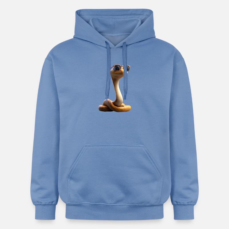 Schlange Python Kobra Klapperschlange Schlangen - Gildan Unisex Softstyle® Midweight Hoodie - Carolina Blue