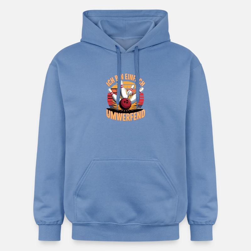 Ich Bin Einfach Umwerfend Bowling Spaß - Gildan Unisex Softstyle® Midweight Hoodie - Carolina Blue