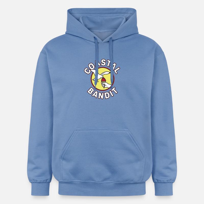 Mouette bandit côtière vole la glace - Sweat à capuche Softstyle® Gildan Unisexe - carolina blue