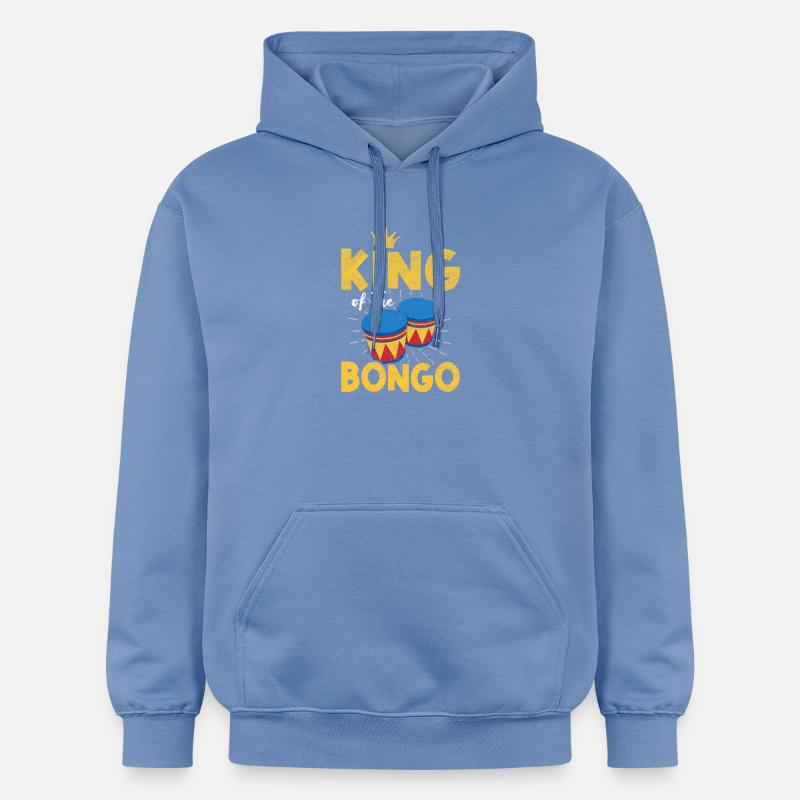 King Bongo Retro Percussion Conception - Sweat à capuche Softstyle® Gildan Unisexe - carolina blue
