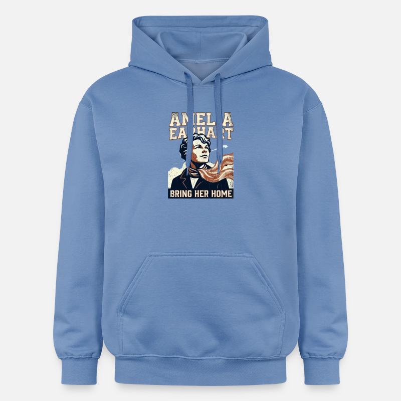 Amelia Earhart – Ramène-la à la maison - Sweat à capuche Softstyle® Gildan Unisexe - carolina blue