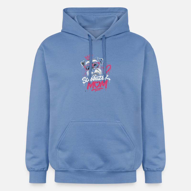 Graffiti du roi schnauzer - Sweat à capuche Softstyle® Gildan Unisexe - carolina blue