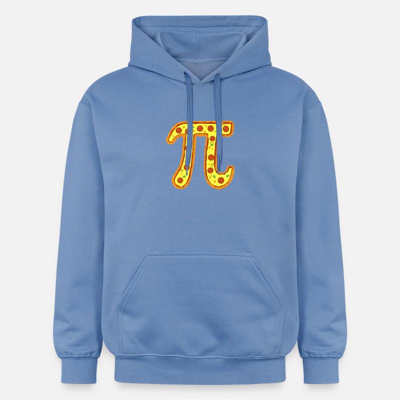 Emblème Pizza Pi, symbole Pepperoni - Sweat à capuche Softstyle® Gildan Unisexe - carolina blue