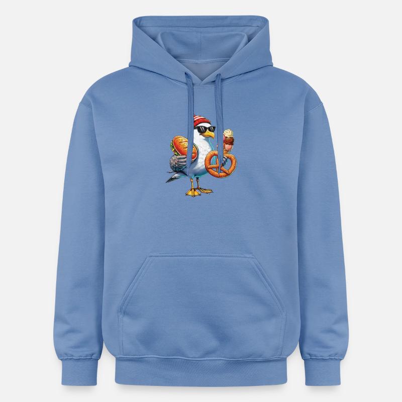 Möwe Brezel Eiscreme - Gildan Unisex Softstyle® Midweight Hoodie - carolina blue