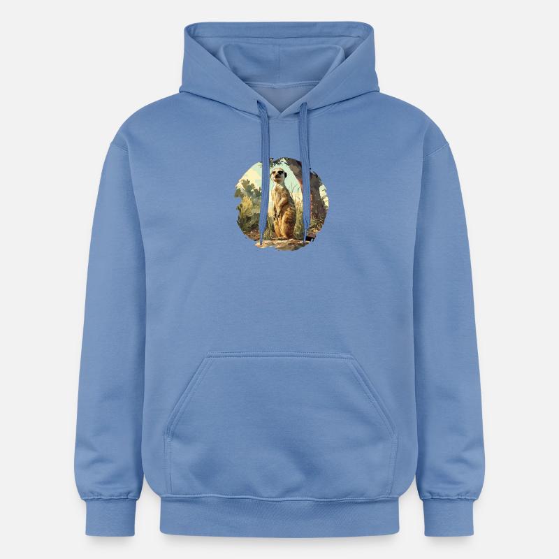Suricate Erdmännchen - Sweat à capuche Softstyle® Gildan Unisexe - carolina blue