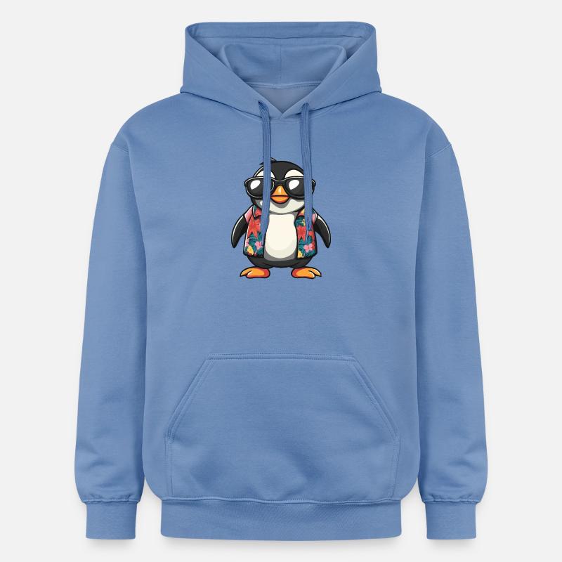 Vacances Penguin Comic - Sweat à capuche Softstyle® Gildan Unisexe - carolina blue
