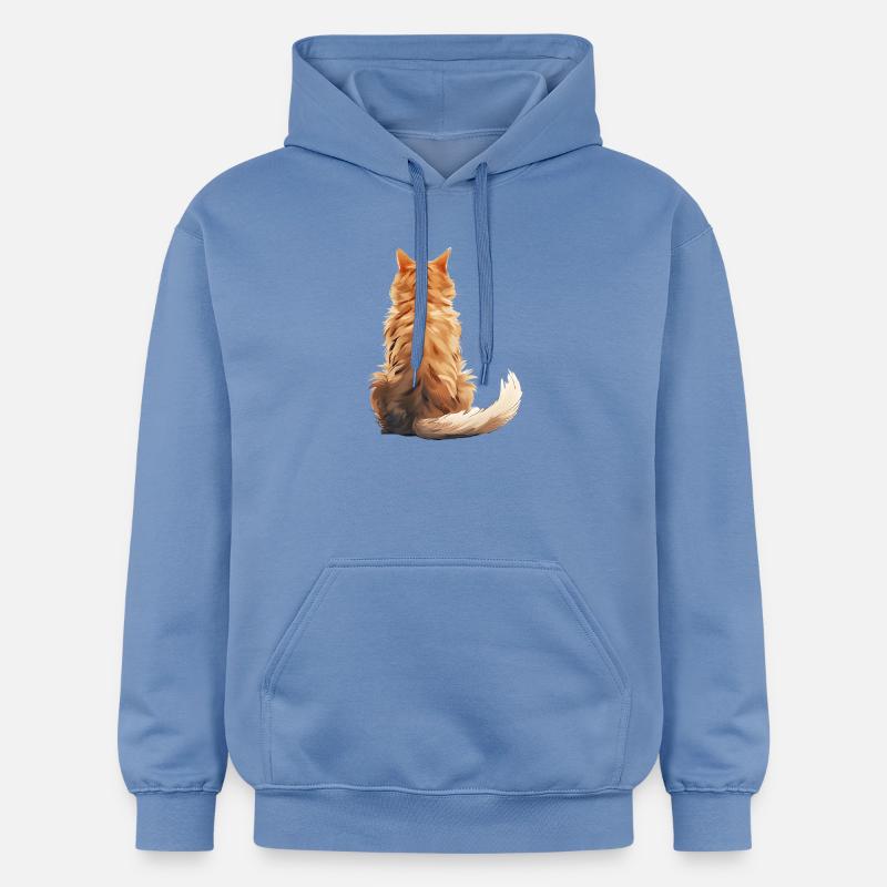 Chat Manx - Sweat à capuche Softstyle® Gildan Unisexe - carolina blue