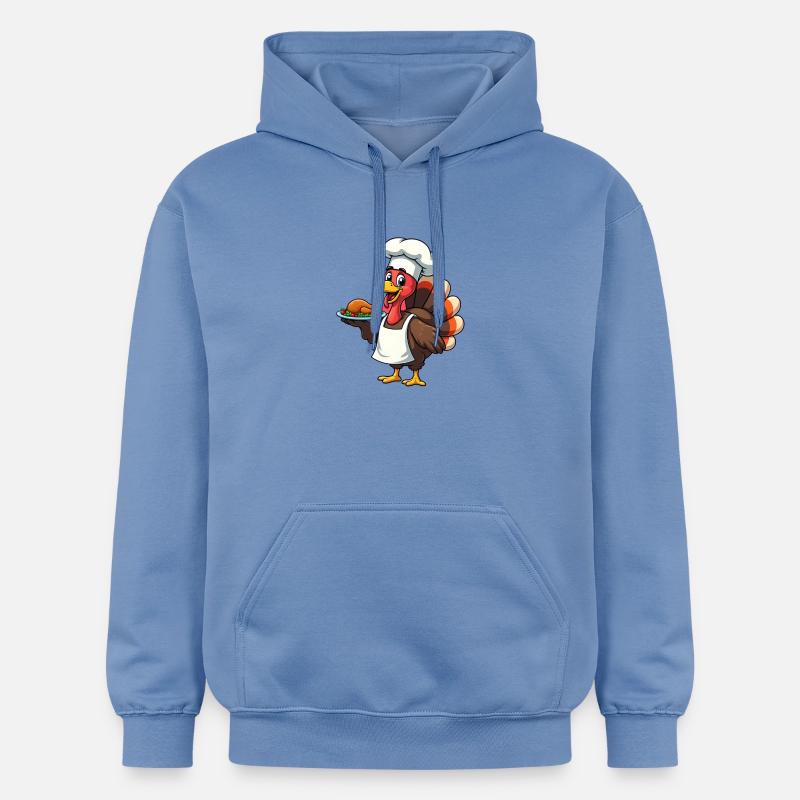 Cuisinier de dinde de Thanksgiving Thanksgiving - Sweat à capuche Softstyle® Gildan Unisexe - carolina blue