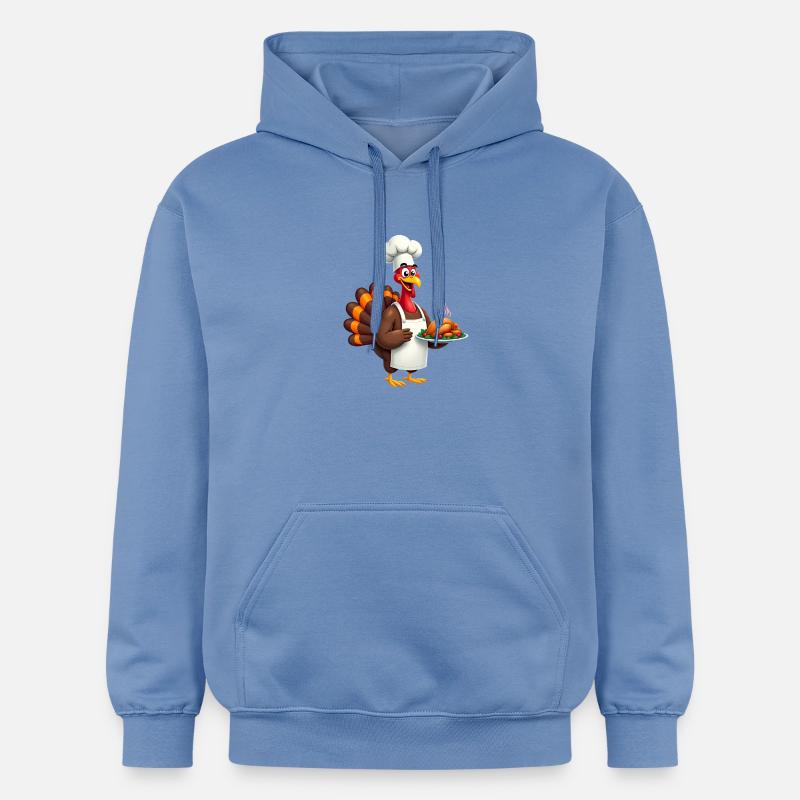 Cuisinier de dinde de Thanksgiving Thanksgiving - Sweat à capuche Softstyle® Gildan Unisexe - carolina blue