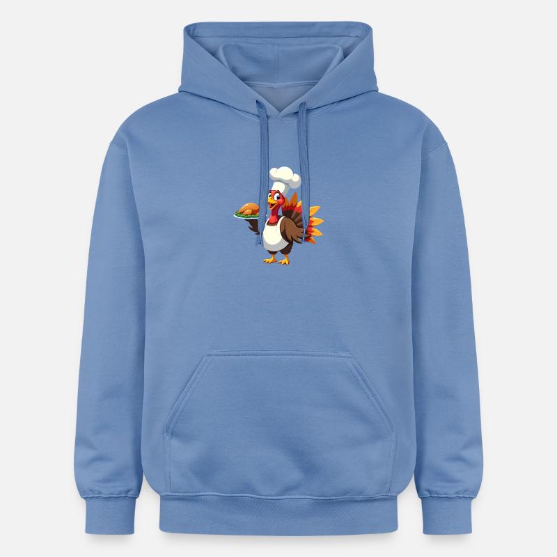 Cuisinier de dinde de Thanksgiving Thanksgiving - Sweat à capuche Softstyle® Gildan Unisexe - carolina blue