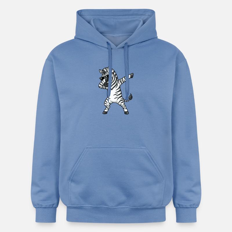 Dab Zebra - Sweat à capuche Softstyle® Gildan Unisexe - carolina blue