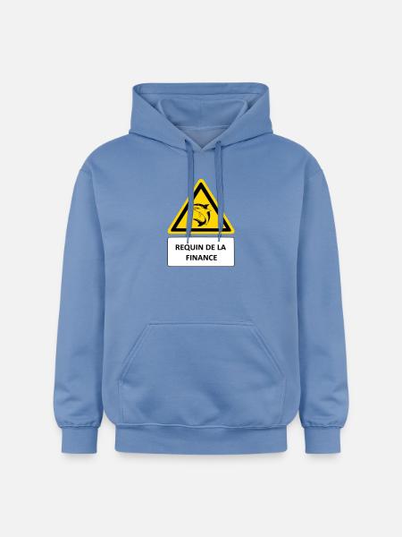 Shark of finance - Gildan Unisex Softstyle® Midweight Hoodie - carolina blue