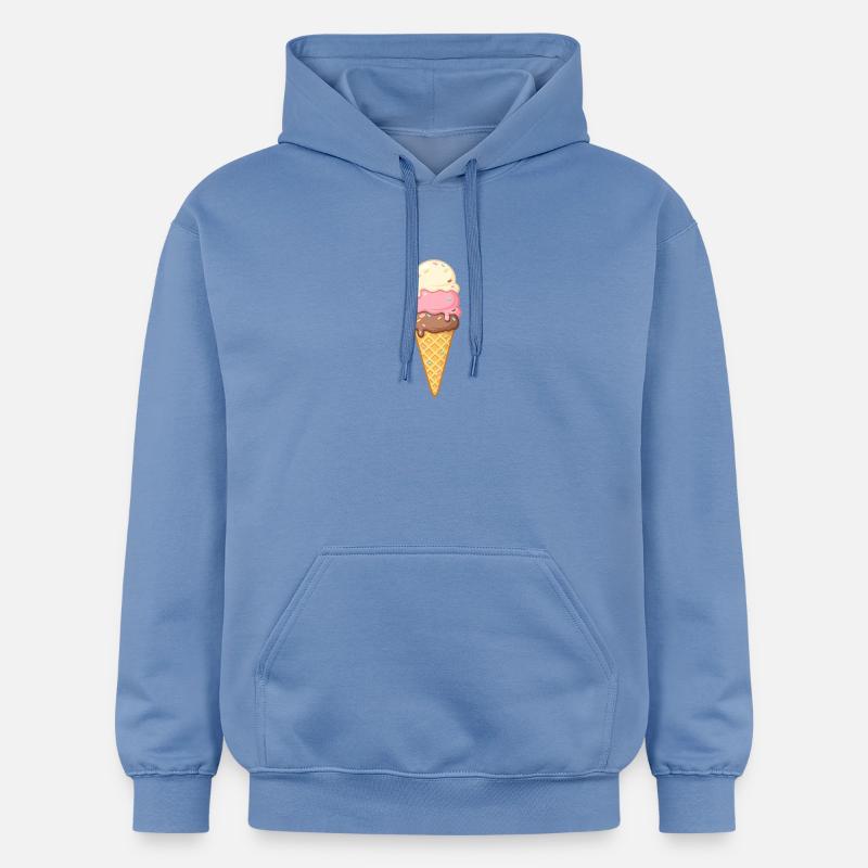 Glace à trois couches chez Cone - Sweat à capuche Softstyle® Gildan Unisexe - carolina blue