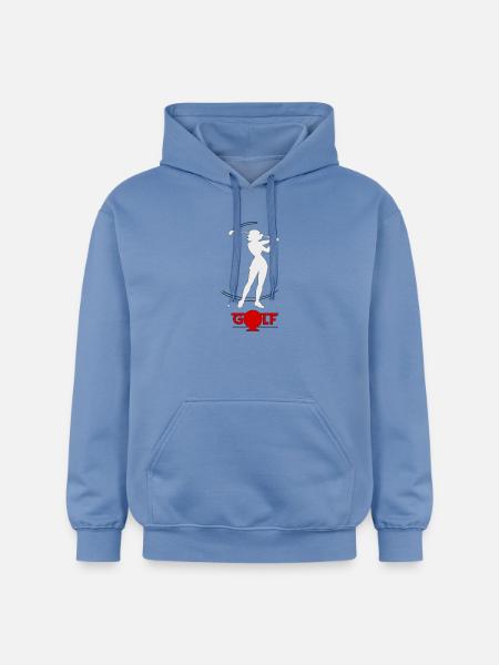 Golfeuse rétro - Sweat à capuche Softstyle® Gildan Unisexe - carolina blue