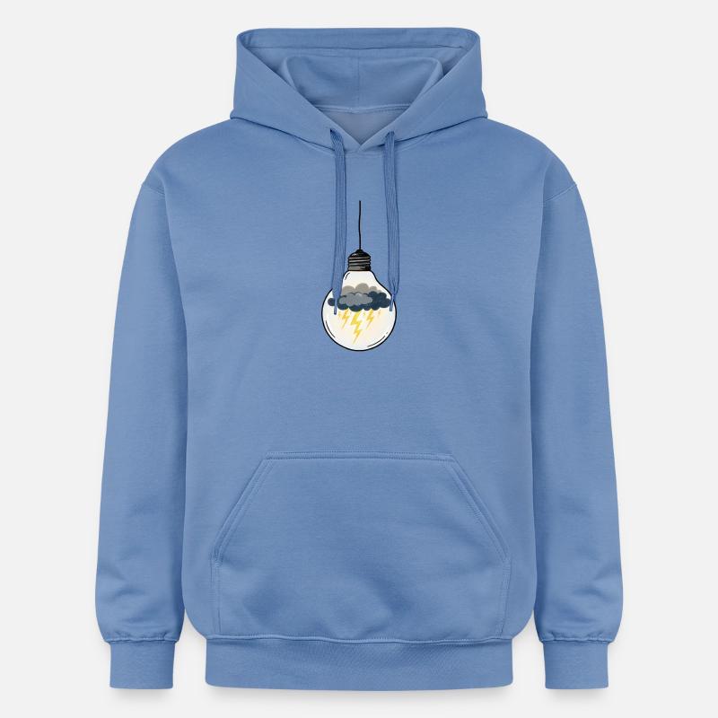 Idée Orageuse dans Ampoule - Sweat à capuche Softstyle® Gildan Unisexe - carolina blue