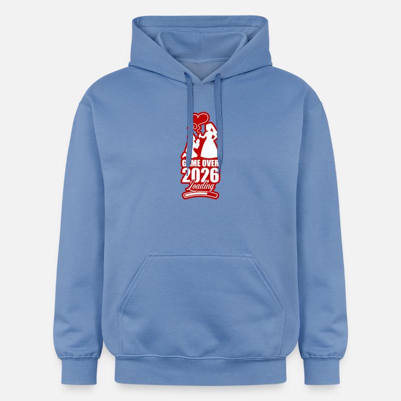 Fin du match : Mariage 2026 - Sweat à capuche Softstyle® Gildan Unisexe - carolina blue