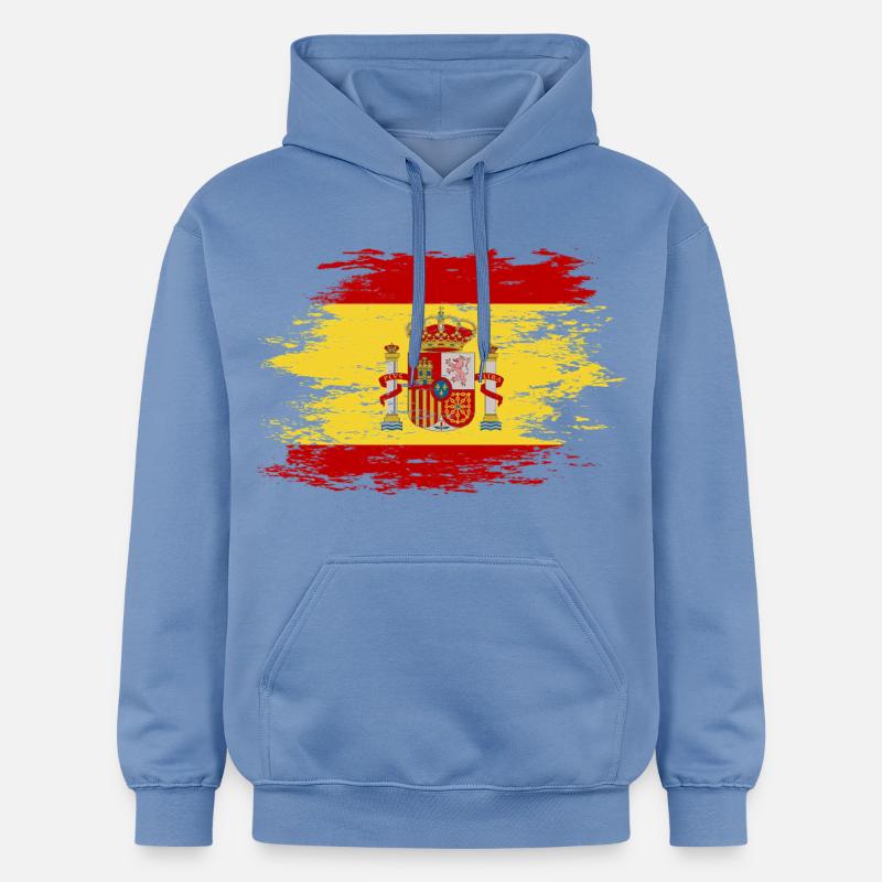 Drapeau de l’Espagne utilisé - Sweat à capuche Softstyle® Gildan Unisexe - carolina blue