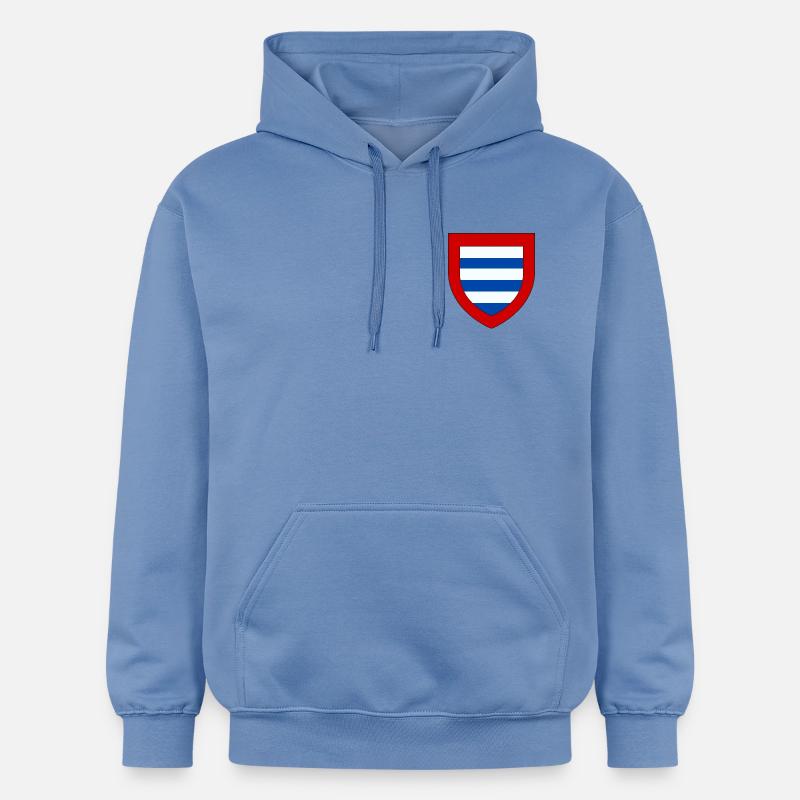 Blason du Goële - Sweat à capuche Softstyle® Gildan Unisexe - carolina blue