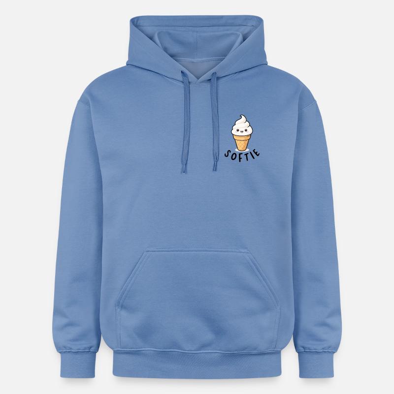 Softie Softeis Lover Eiscreme Icon Geschenk - Gildan Unisex Softstyle® Midweight Hoodie - Carolina Blue