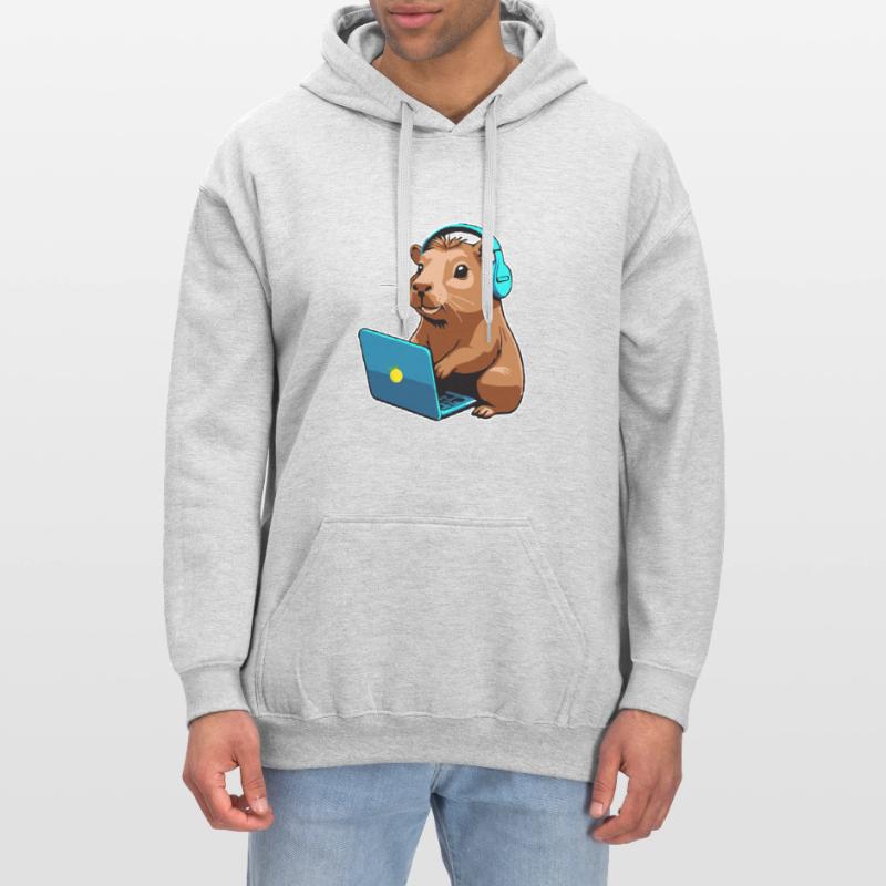 Capybara Programmierer Coder Computer Gildan Unisex Softstyle® Midweight Hoodie