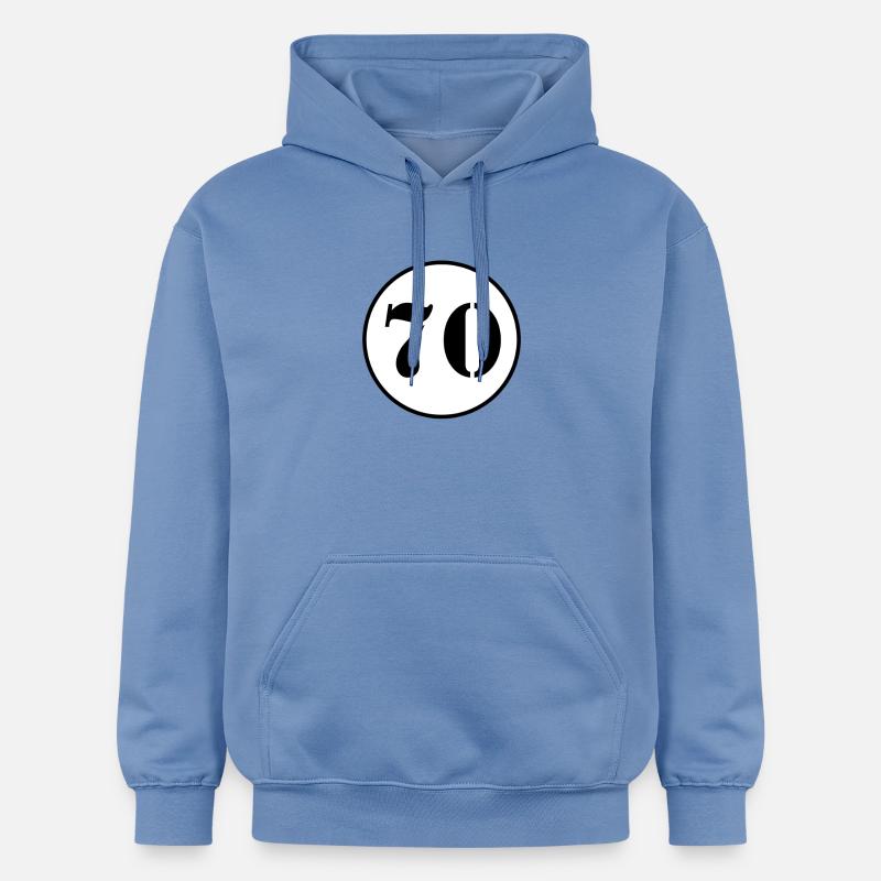 NUMÉRO 70 cadeau d'anniversaire de soixante-dix - Sweat à capuche Softstyle® Gildan Unisexe - carolina blue