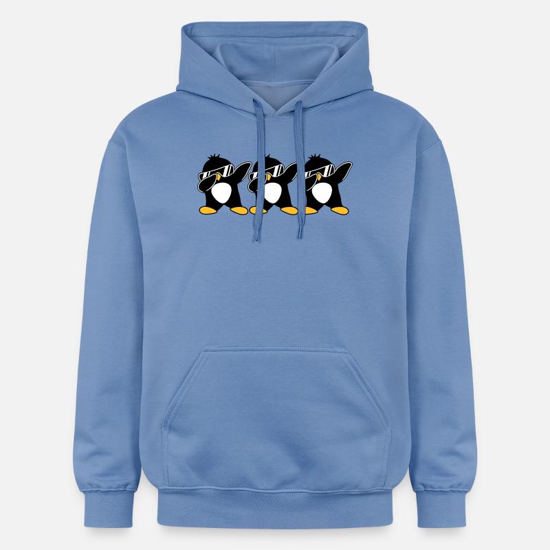 Dab Équipe Pingouin - Sweat à capuche Softstyle® Gildan Unisexe - carolina blue