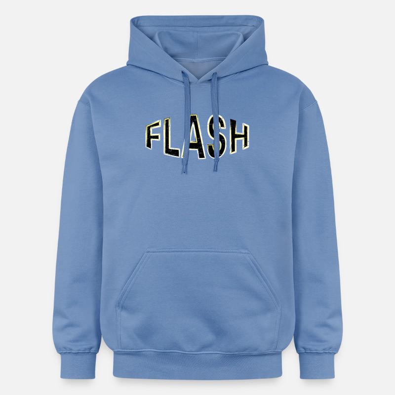 Étiquette FLASH avec flashs - Sweat à capuche Softstyle® Gildan Unisexe - carolina blue