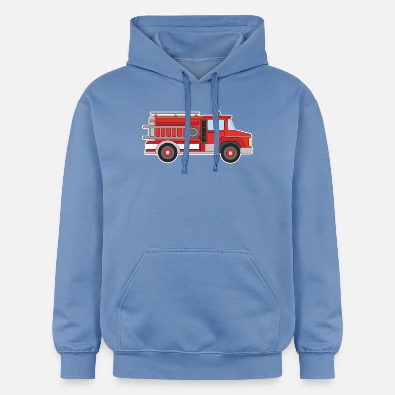 Voiture de pompiers - Sweat à capuche Softstyle® Gildan Unisexe - carolina blue