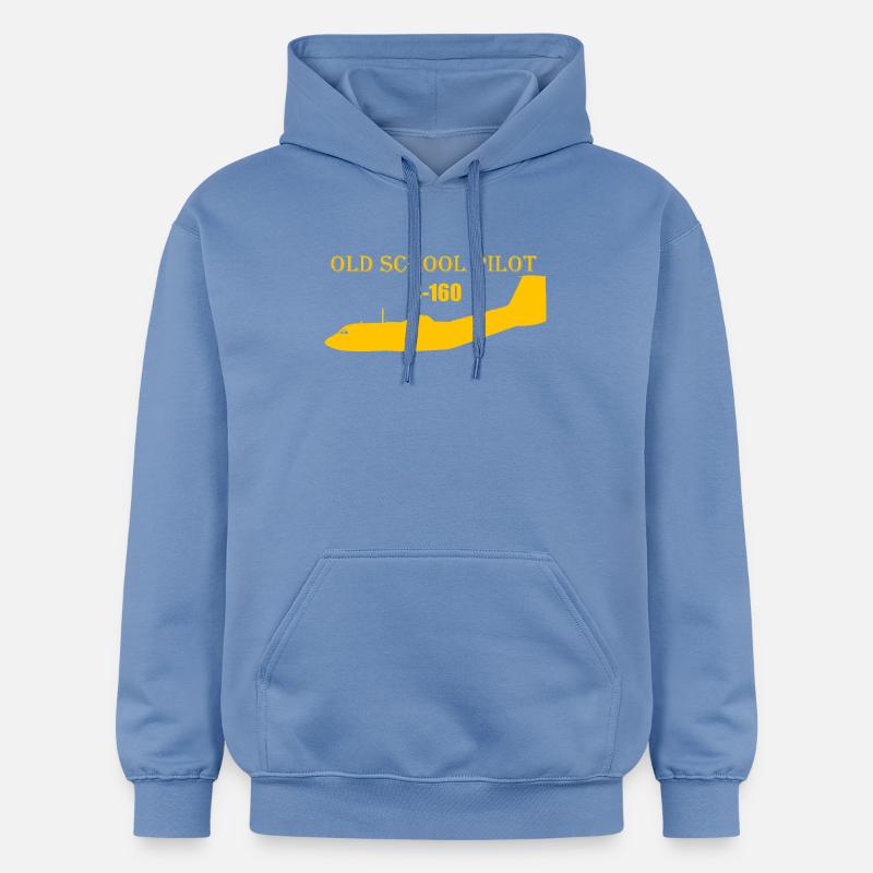Pilote à l’ancienne C-160 - Sweat à capuche Softstyle® Gildan Unisexe - carolina blue