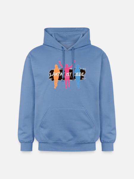 Lactate, c’est l’amour – Édition Runner - Sweat à capuche Softstyle® Gildan Unisexe - carolina blue