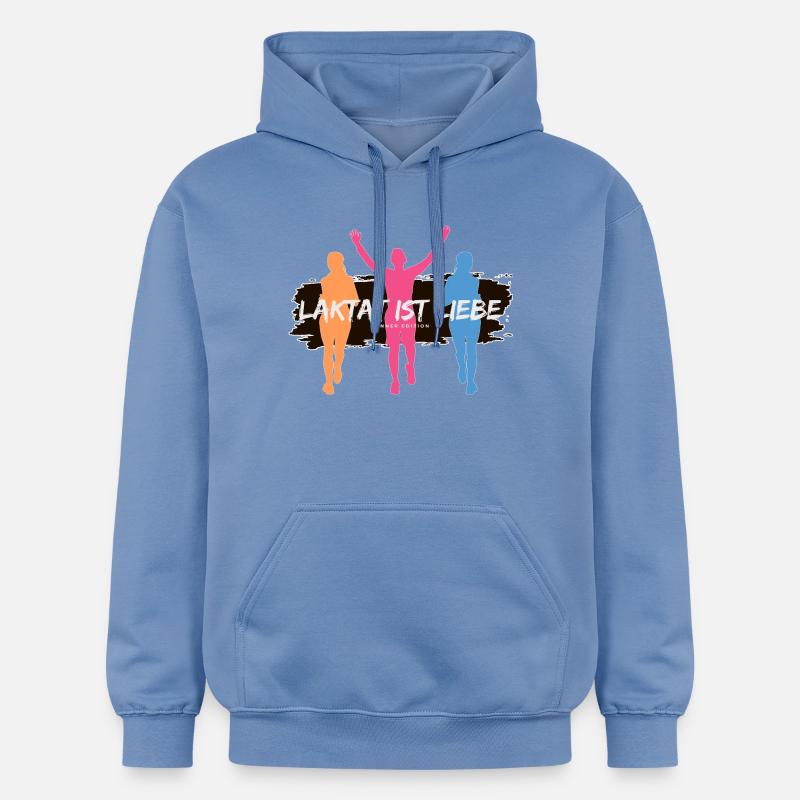 Lactate is Love – Runner Edition - Gildan Unisex Softstyle® Midweight Hoodie - carolina blue